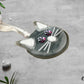 Gray Cat with Pink Purple Black Eyes Ornament Suncatcher