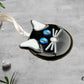 Black Cat with Bright Blue Eyes Ornament Suncatcher