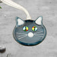 Streaky Blue Cat Multi-Colored Eyes Ornament Suncatcher