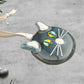 Streaky Blue Cat Multi-Colored Eyes Ornament Suncatcher