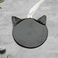 Black Cat Red Yellow Eyes Ornament Suncatcher