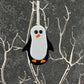 Fused Glass Penguin in Classic Black and White