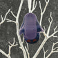 Fused Glass Penguin in Beautiful Dark Transparent Purple